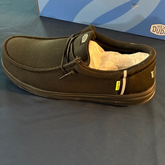 Wally Work Composite Toe Black Hey Dudes - Picture 8 of 11